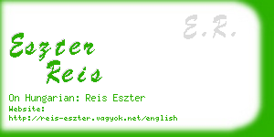 eszter reis business card